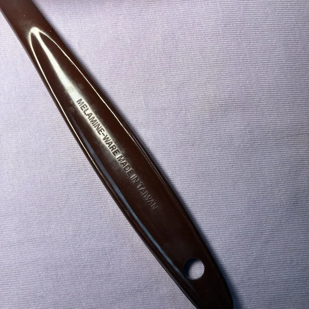 Vintage Collectible Melamine Brown Plastic Spatula